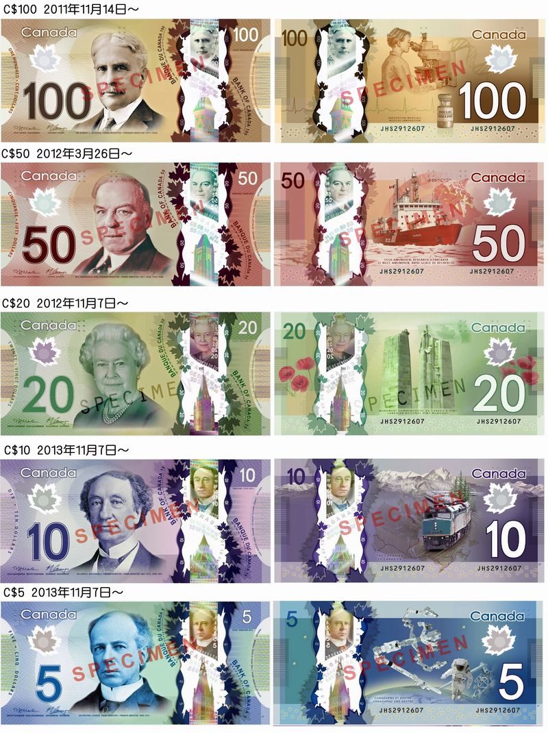 古い海外紙幣の換金もご相談下さい。MONEYEXCHANGE,外貨換金, Canadian dollar 旧1カナダドル紙幣1枚、外貨両替承り