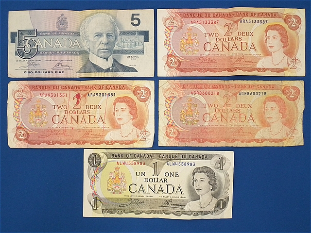 旧紙幣　カナダ