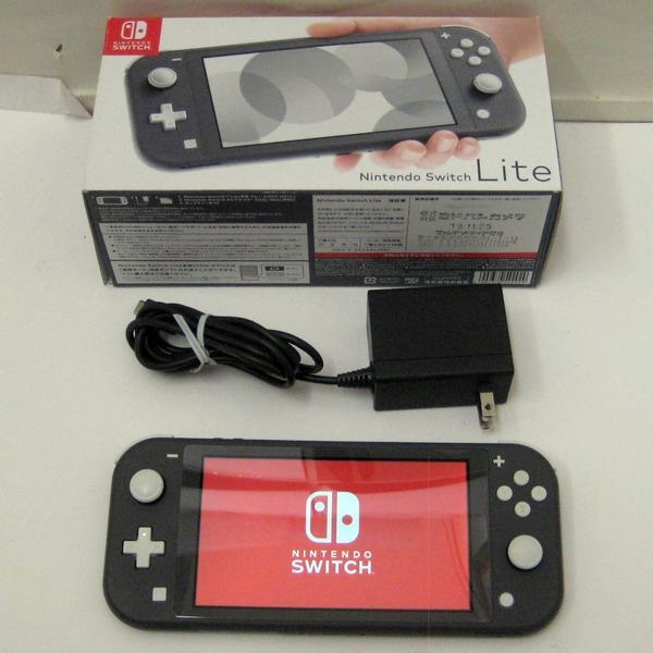ゲーム機も好評お買取り中。Nintendo Switch Lite グレー 箱付一式揃い